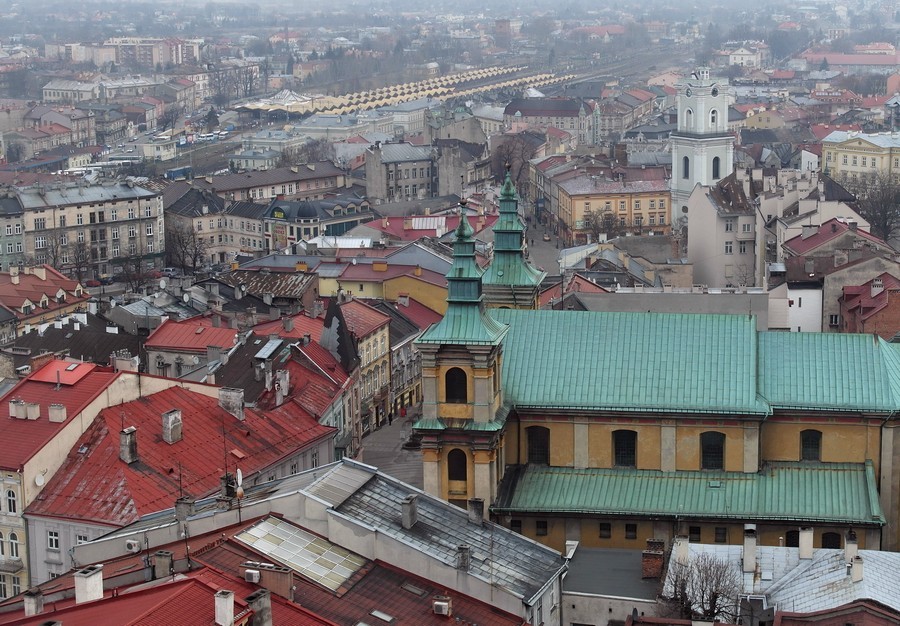 Історична забудова в центрі міста Перемишль