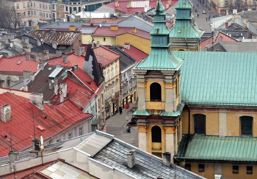 Історична забудова в центрі міста Перемишль