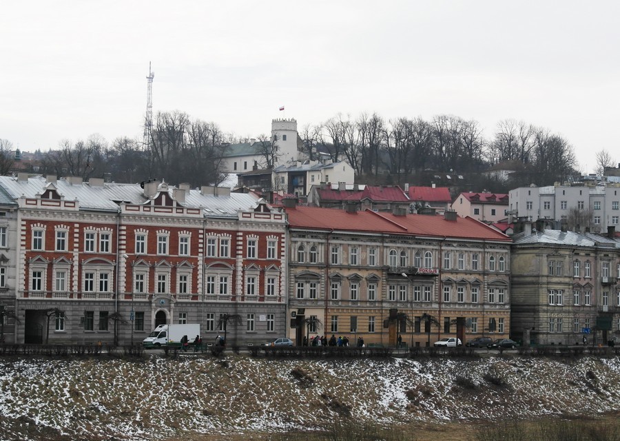 Види на правобережну частину Перемишля, де знаходиться історичний центр міста